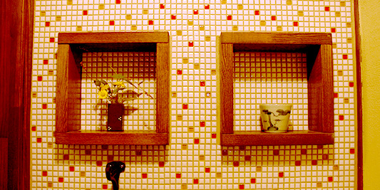 モザイクタイル家具